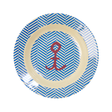 Sailor Stripe & Anchor Print Melamine Kids Bowl Rice DK